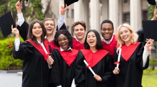 International students celebrating